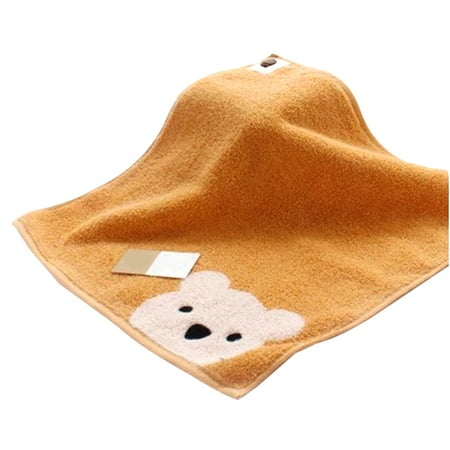 

Hanging Square Hand Towels Cartoon Cotton with Detachable Hanging Loop Machine Washable Ultra Absorbent Fast Drying Dish Wipe Clo