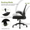 thumbnail image 5 of PayLessHere Home Office Chair，Lumbar Support & Flip-up Armrest for Mesh Swivel Backrest Chair,White, 5 of 7