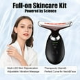 thumbnail image 7 of MINKUROW Firming Wrinkle Beauty Devicer for Facial and Neck,Double Chin Face Massager with 45 ±5℃ Heat & 3 Color Modes for Skin Care,Face Lift,Improve,Smooth and Tightening Skin（Black）, 7 of 7