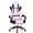 Pink, variant on SOONTRANS Green Gaming Chair,Ergonomic Office Game Chair for Adult, Velvet Fabric Video Gamer Chair with Footrest, High Back Reclining Office Computer Chairs with Massage Lumbar