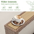 thumbnail image 2 of Ebello Outdoor Sofas & Sectionals - 4 Seater Wicker Sofa and 2 Ottomans Gathering Seating with Thick Cushions Brown & Beige - 4S-18, 2 of 8