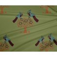thumbnail image 4 of oneOone Polyester Lycra Fabric Bird & Tree Block Decor Fabric Printed BTY 56 Inch Wide, 4 of 4