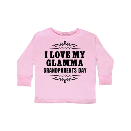

Inktastic Grandparents Day I Love My Glamma Gift Toddler Boy or Toddler Girl Long Sleeve T-Shirt