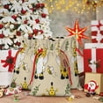 thumbnail image 6 of Naloa Gnomes Bees And Sunflowers Drawstring Christmas Bags, 3D Xmas Gift Bags, Christmas Wrapping Bags, Xmas Goodie Bags, Treat Pouch Bags, Party Favor Bags-Medium, 6 of 9
