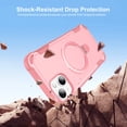 thumbnail image 3 of Dteck for iPhone 15 Case with Screen Protector, Compatible with MagSafe Shockproof Invisible Magnetic Ring Stand Military-Grade Heavy Duty Protection Phone Case, Pink, 3 of 7