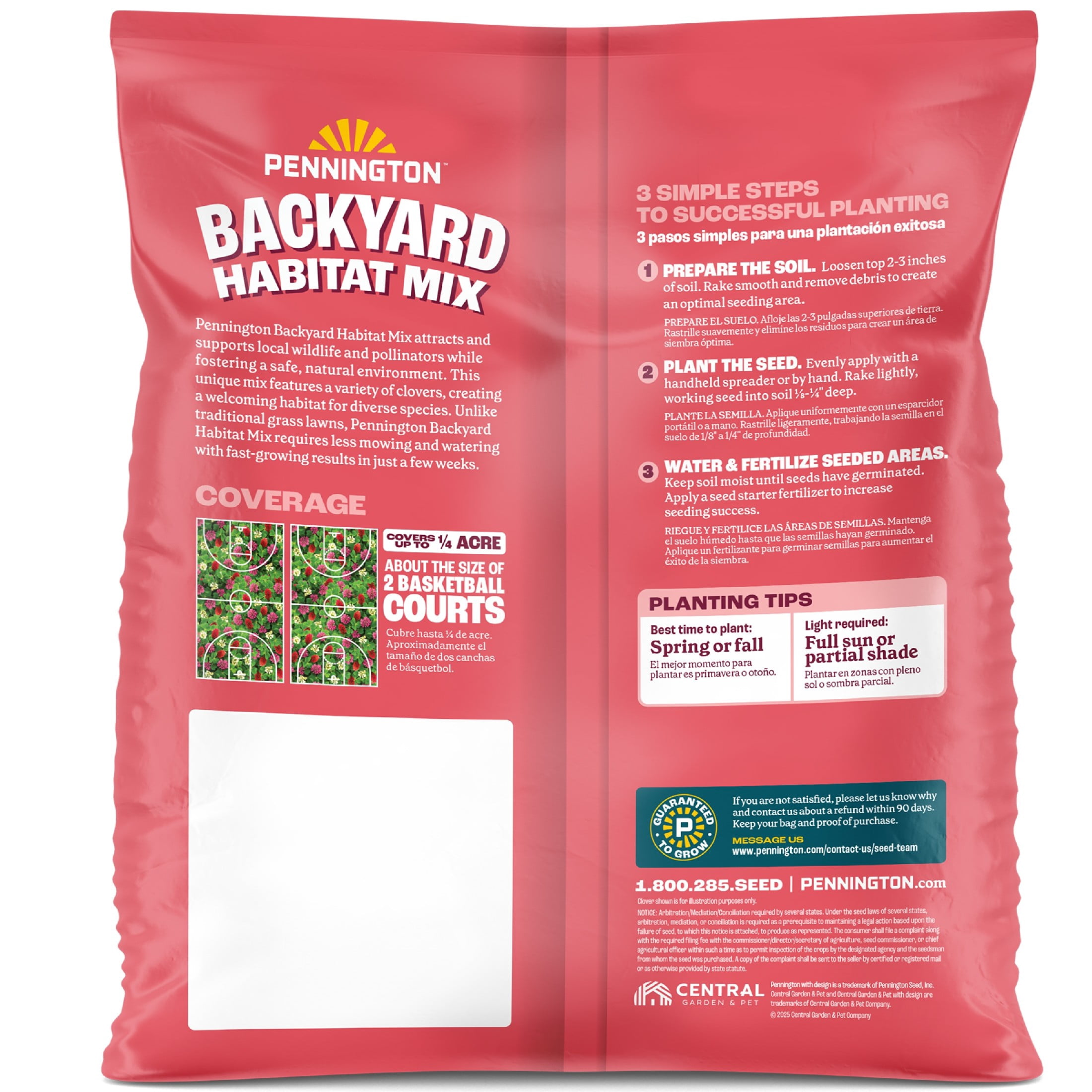 Pennington Backyard Habitat Wildlife Clover Seeds and Grass Seed Mix, 3lb
