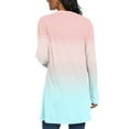 thumbnail image 5 of Lovzfmll Cardigan Sweaters for Women, Casual Trendy Loose Pockets Ombre Printed Tops Women Fall Clothes Ribbed Early Fall Fashion, 5 of 7