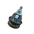 thumbnail image 2 of Dalazy Buddha Resin Statue LED Lights Office Meditation Tabletop Water Fountain, 2 of 9