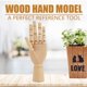 thumbnail image 3 of Modelo De Mano De Madera, Maniquí De Escultura De Madera Articulada Articulada Para Artista, Decoración Perfecta Del Hogar Con Elegante Color De Madera, Modelo De Mano, 3 of 7