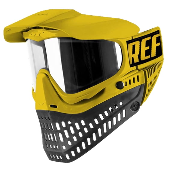 JT Spectra Proflex Paintball Referee Goggle Yellow and Black with Clear Thermal Lens