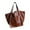 Khaki, variant on Foqnuq Large Capacity Soft Leather Tote Bag for Women, Stylish One Shoulder Handheld Design, Perfect for Daily Use and Weekend Getaways