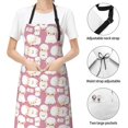 thumbnail image 6 of Lsque Cartoon Sheep Waterproof Apron Chef Aprons for Men Heavy Duty Chemical Work Apron Extra Long Grilling Aprons with Adjustable Bib Apron, 6 of 9