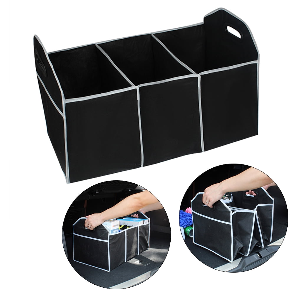 Car Multi-Pocket Organizer Large Capacity Folding Storage Bag for Trunk ...