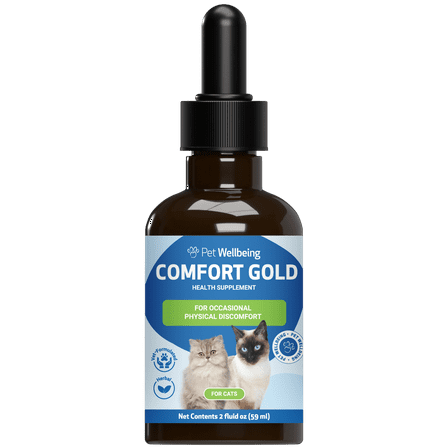 Pet Wellbeing Natural Pain Support for Cats - Comfort Gold 2oz. (59mL)