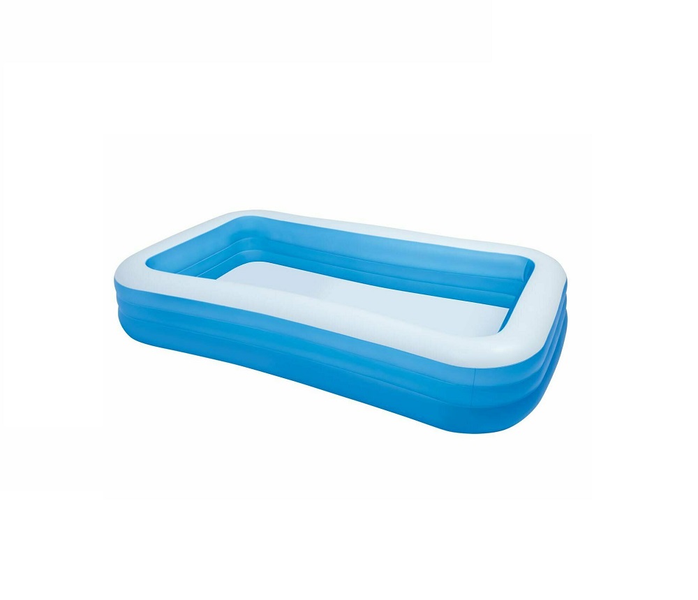 Intex Giant Pool 10ft Giant Inflatable Family Pool - 120"x72"x20" Rectangular Kiddie Pool (328 Gallon) How Many Gallons Is A Plastic