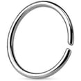 thumbnail image 2 of Amy and Annette High Polish Adjustable Nose Ring, Stainless Steel, 2 of 4