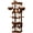 Brown, variant on WSWJY Extra Large Cat Tree, 77.6-Inch Tall Cat Tower for Indoor Cats with 2 Condos, Multi-Level Cat Stand for Large Cats, 3 Hammocks, Wide Perch, Scratching Posts, Dangling Toys, Smoky Grey