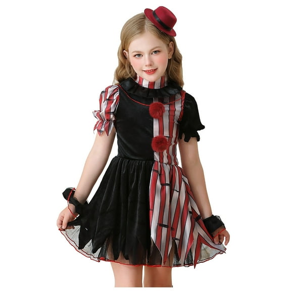 NIEWTR Girls Dress Sleeveless Long Sleeve Kids Toddler Little Big Girl Casual Dresses Toddler Halloween Tutu Party Dress for Kids Cosplay Party Pumpkin Dress