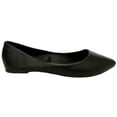 thumbnail image 3 of Shoes8teen Womens Ballerina Ballet Flat Shoes (10 Black P.u. Potol), 3 of 5
