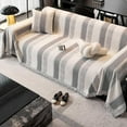 thumbnail image 7 of West Ivory - 71" x 165" Inch Chenille Couch Cover - Non Slip Furniture Protector, Anti-Scratch, Washable for Dog Cat Kids Soft Furniture Protector - Grey, 7 of 7