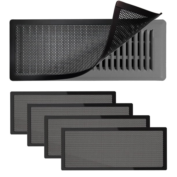 Fundas de ventilación magnéticas Xiesaip de 4 x 10 cm con pantalla de malla, 4 unidades
