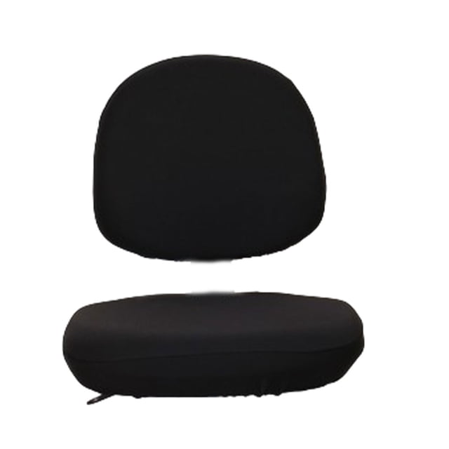 Wosthever Funda para silla de ordenador de oficina, 2 piezas, suave, agradable a la piel, con costuras finas, rotación Universal Decoración del hogar Negro