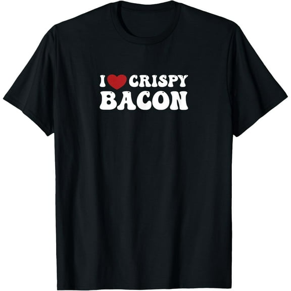 Crispy Bacon: A Funny Gym-Tee for Curvy Ladies or Gents T-Shirt100% cotton short-sleeved shirt for both men and women
