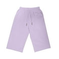 thumbnail image 7 of CheerKidz Womens Solid Color Capris with Pockets Loose Fit Casual Capri Pants Dressy Lightweight Ladies Baggy Cargo Pants for Hiking(Purple,S), 7 of 7