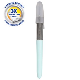 Westcott Craft Knife with 5 Titanium Bonded Replacement Blades, for Craft & Sewing, Blue, 1-Count