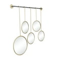 thumbnail image 6 of CosmoLiving by Cosmopolitan 25" x 25" Gold Wall Mirror with Hanging Rod, 6 of 8