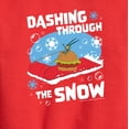 thumbnail image 3 of SpongeBob SquarePants - Dashing Through The Snow - Toddler And Youth Crewneck Fleece Sweatshirt, 3 of 6