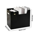 thumbnail image 3 of Dosaele Mail Organizer Black Mail Holder Countertop Acrylic Letter Holder Box Vertical Bill Envelope Sorter Basket for Desk Mail Storage Organizer Mailbox for Desktop Office Counter, 3 of 6