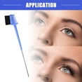thumbnail image 3 of Vocoste Dual Comb Eyebrow Brushes for Women Eyelash Eyebrow Travel Makeup Tool Blue 8.15" Length, 3 of 7