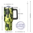 thumbnail image 4 of Camouflage 40oz Tumbler– Stainless Steel Insulated Tumbler with Handle and Straw, Large Capacity Travel Cup for Hot & Cold Drinks, 4 of 6