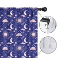 thumbnail image 4 of Blackout Kids Curtains,Dark Blue Moon Cloud Star Pattern Childrens Insulated Curtains Set Of 2,Bedroom Essentials,Toddler Room Decor 52x63in(132x160cm), 4 of 5