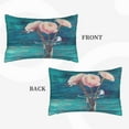 thumbnail image 4 of Binfone Flowers In Glass Vase Standard Size Pillowcase, Long Staple Pure Cotton Envelope Closure Pillow Cover,16"X24", 4 of 9