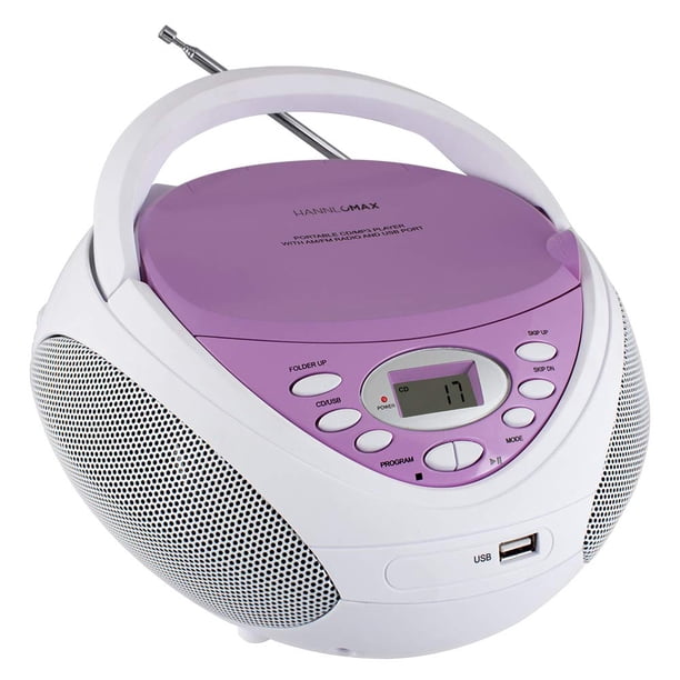 Boombox portátil para CD/MP3 HANNLOMAX HX-326CD con radio AM/FM