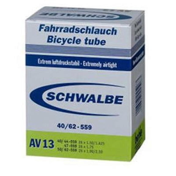 Schwalbe Bicycle Tube - 40mm Schraeder/Auto - 51220 (26 x 1.50-2.35 - 40mm Schraeder Valve - AV14)