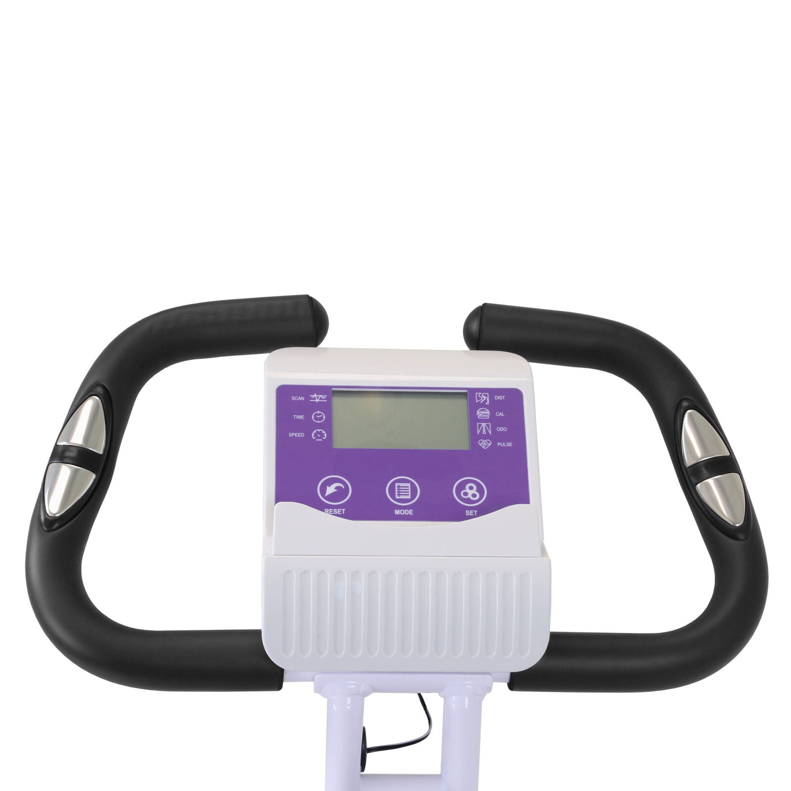 Xspec Foldable Stationary Upright Exercise Bike with Large Seat Indoor Cycling Purple Walmart