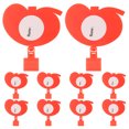 thumbnail image 1 of BRIGHTFUFU 10Ud Etiquetas Para Escuchas En Plástico Rojo Ideales Para Con Estilo Y Uso, 1 of 8