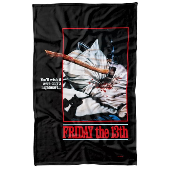 Friday The 13Th Blanket, 36'x58' Pillow Axe Poster Fleece Blanket