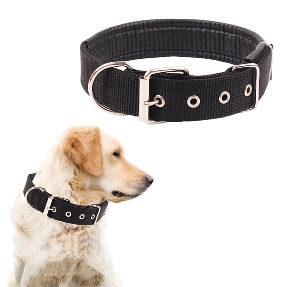 GASTROPOD Adjustable Dog Collar, Heavy Duty Breathable Nylon Wide Dog Collars with Metal Buckle D Ring for Large Medium Small Dogs Small Dog Collars For Female Dogs