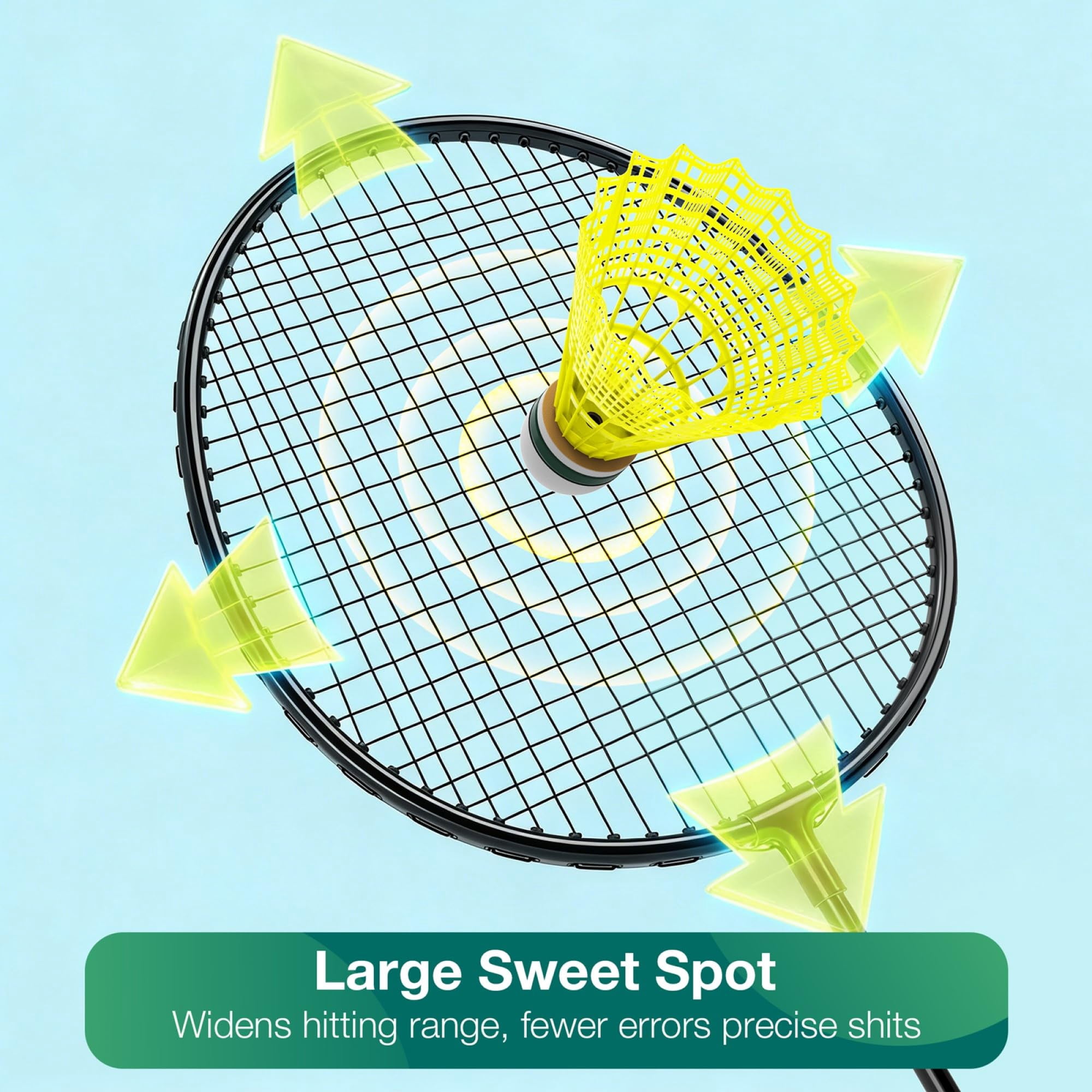 Badminton Rackets Set, Lightweight & Durable Badminton Set (Includes 6/12 Racquets, 6/12 Birdies), Outdoor Backyard & School Games for Adults, Families and Beginners
