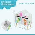 thumbnail image 3 of Costway Kids Toy Storage Organizer & Bookcase, Pine Wood White, 23.1 lbs, 3 of 9