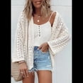 thumbnail image 6 of Womens Cardigan Sweater Creamy White L, 6 of 7