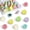 24pcs-jelly Color, variant on Smiley Face Decorative Push Pins, Cute Bulletin Board Push Pins, Thumbtacks for Cork Boards, Office Organization, or Home Décor (24Pcs-Jelly Color)