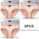 thumbnail image 3 of 3 piezas de bragas sexys, ropa interior femenina linda, lencería de tiro medio, calzoncillos cómodos con pajarita para niña, ropa interior transpirable para mujer de talla grande, 3 of 5