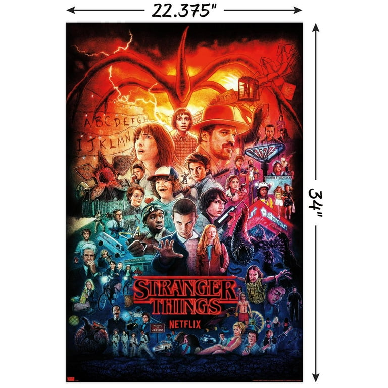 Netflix Stranger Things - Three Seasons One Sheet Wall Poster
