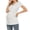 White, variant on Women Maternity Shirts Blouses Large Size T-shirt Top Summer Round V-neck Short Sleeve Wave Point White