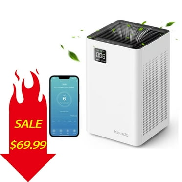 Kalado Air Purifier with Smart Wi-Fi, Double Filter, Voice Control, PM2.5 Detector, Energy Saving